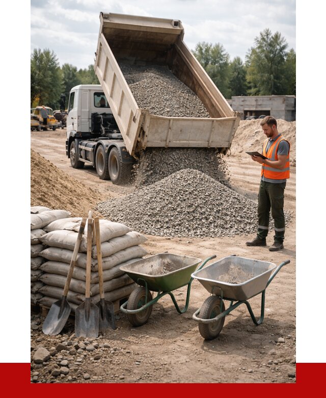 Доставка нерудных материалов в Заволжье от 1222 руб. | ПРОНЕРУДЗвл