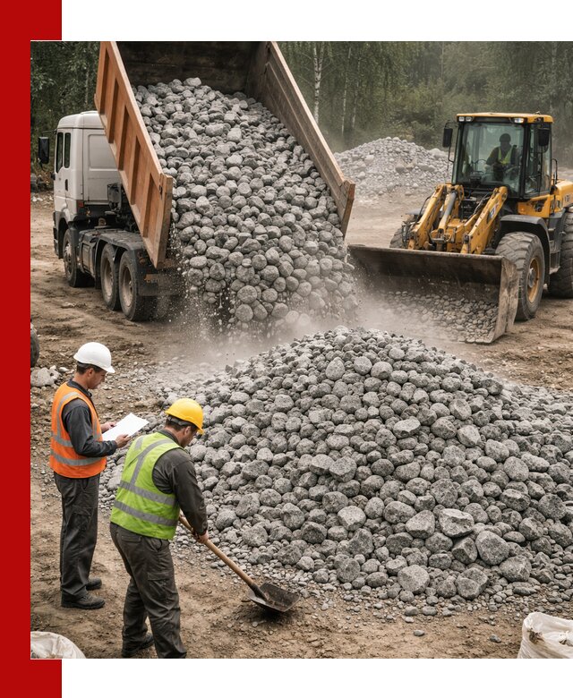 Гранитный щебень фракция 70-150 доставка в Заволжье