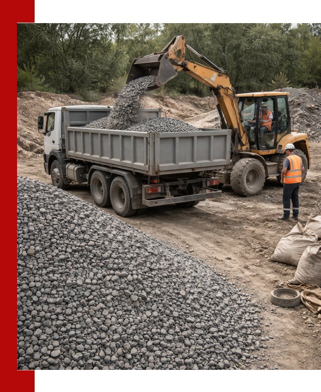 Доставка гравийного щебня в Заволжье оптом и в розницу