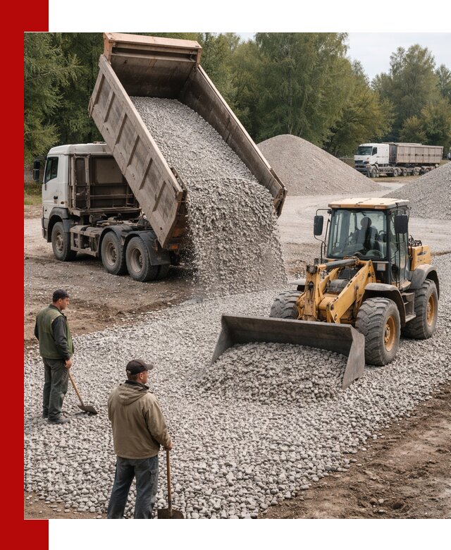 Купить гравийный щебень фракция 20-40 в Заволжье с доставкой
