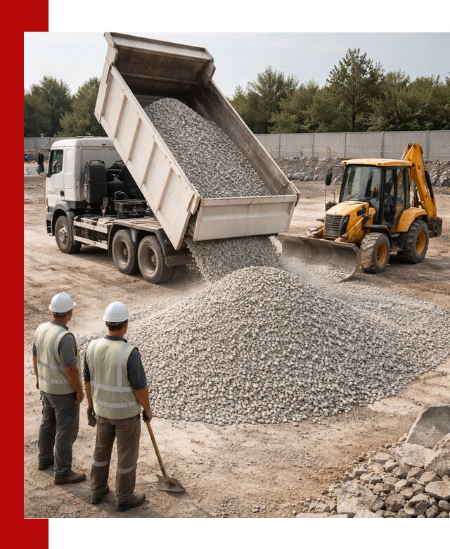 Купить известняковый щебень фракции 5–10 мм с доставкой в Заволжье