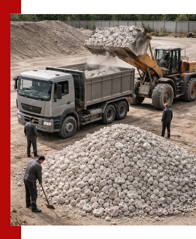 Известняковый щебень фракция 70–150 с доставкой в Заволжье