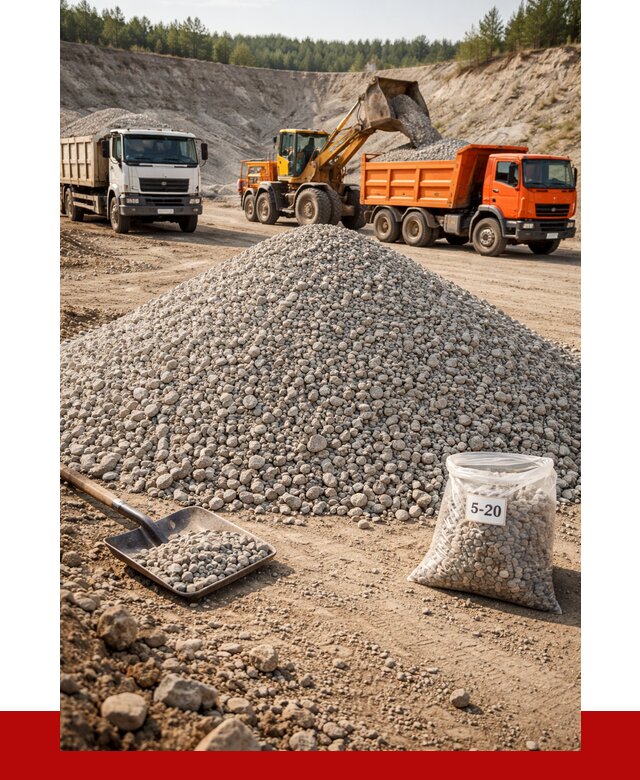 Доломитовый щебень фр. 5-20 в Заволжье от 4277 р. | ПРОНЕРУДЗвл