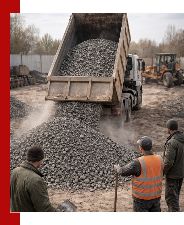 Доставка шлакового щебня в удобные сроки по выгодной цене в Заволжье