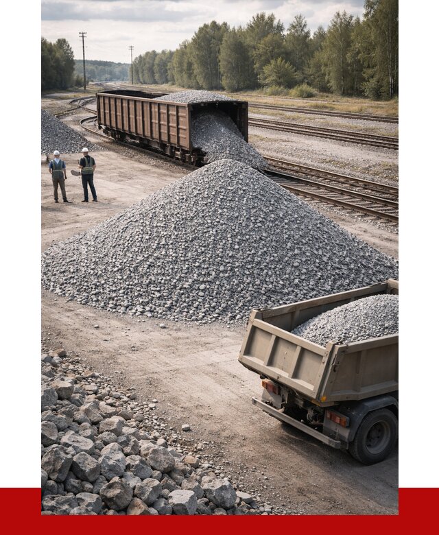 Железнодорожный щебень 20-60 в Заволжье от 1731 р. | ПРОНЕРУДЗвл