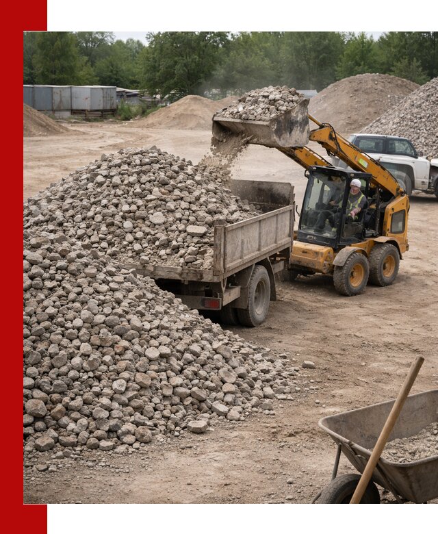 Доставка вторичного щебня в Заволжье для строительных работ