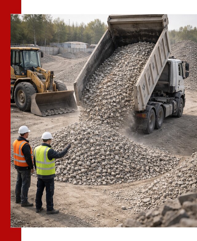 Вторичный щебень фракция 40–70 доставка в Заволжье