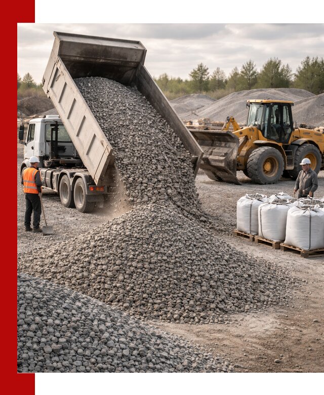 Бетонный щебень фракция 5–20 с доставкой в Заволжье