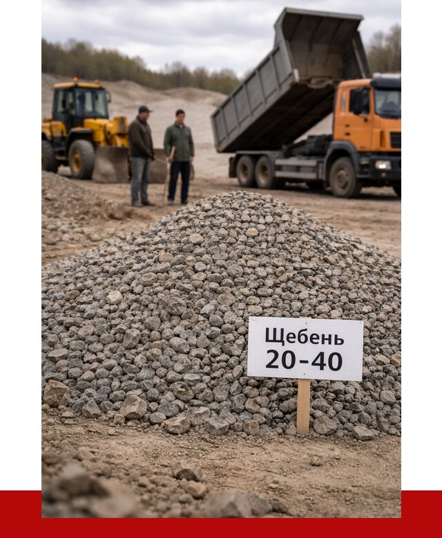 Бетонный щебень фракция 20-40 в Заволжье от 2495 р. | ПРОНЕРУДЗвл