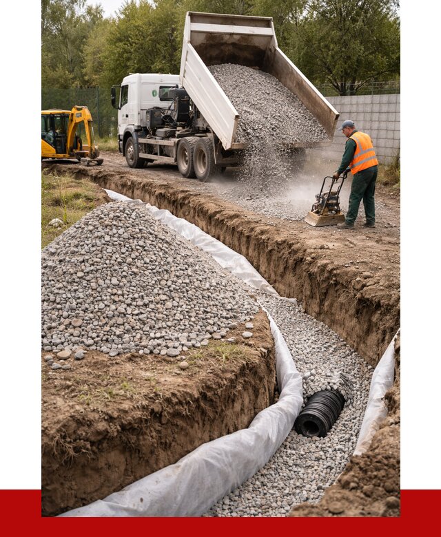 Щебень для дренажа в Заволжье от 1884 р., ПРОНЕРУДЗвл доставка