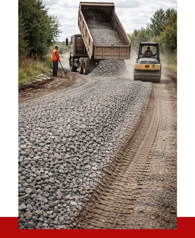 Щебень для отсыпки дороги в Заволжье от 2750 р. ПРОНЕРУДЗвл
