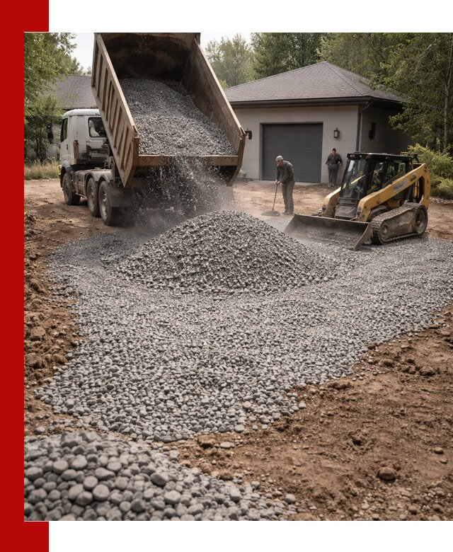 Щебень для парковки в Заволжье: доставка и укладка качественного материала