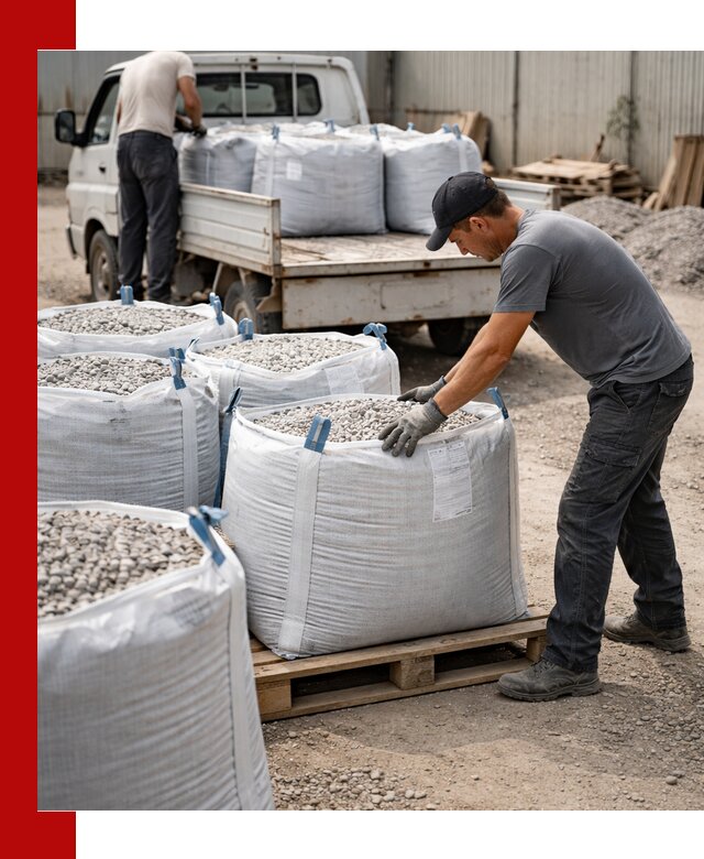 Доставка щебня в мешках по выгодным ценам в Заволжье