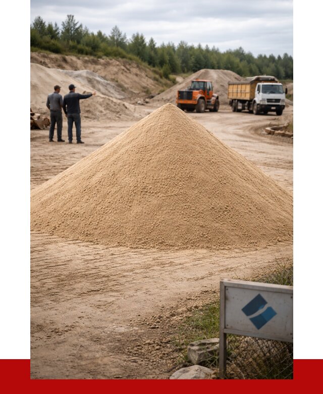 Карьерный песок навалом в Заволжье от 1833 р. | ПРОНЕРУДЗвл