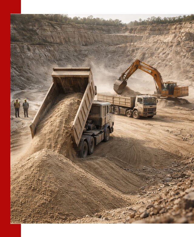 Карьерный песок навалом с доставкой в Заволжье