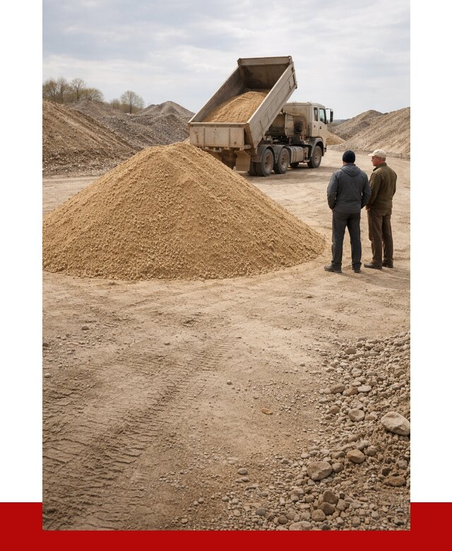 Карьерный песок крупнозернистый в Заволжье от 8656 р | ПРОНЕРУДЗвл