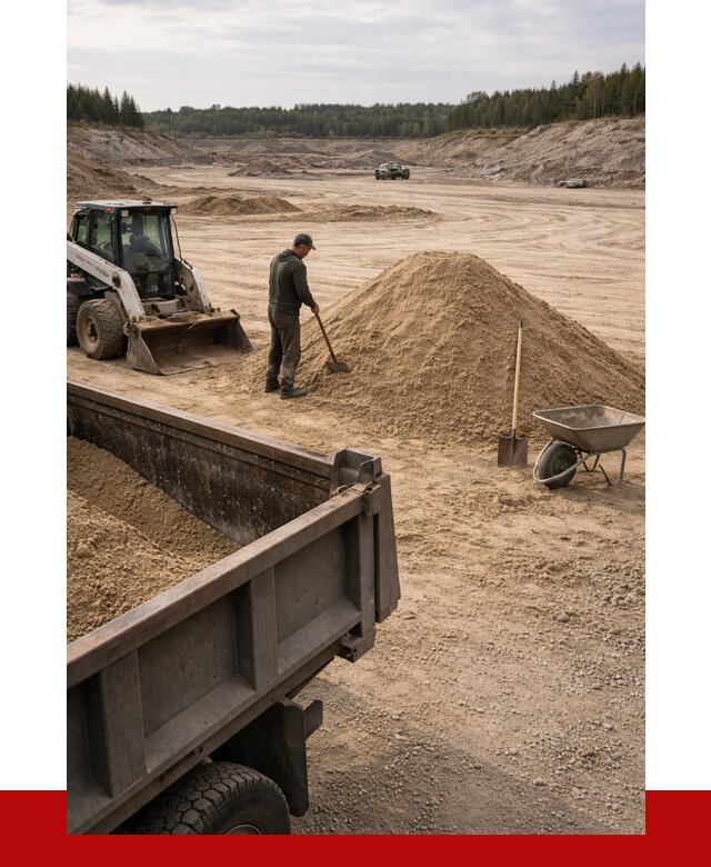 Карьерный песок среднезернистый в Заволжье, от 2240 р. ПРОНЕРУДЗвл