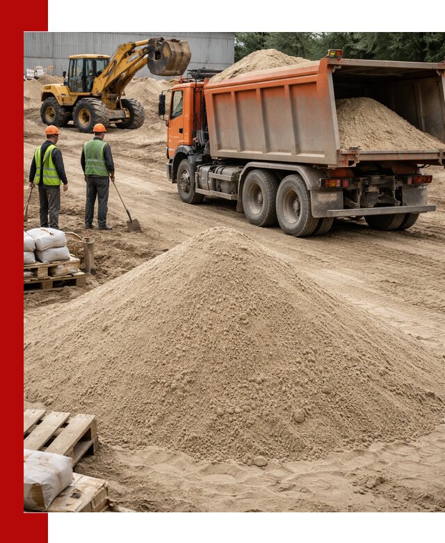 Доставка и продажа мытого речного песка в Заволжье