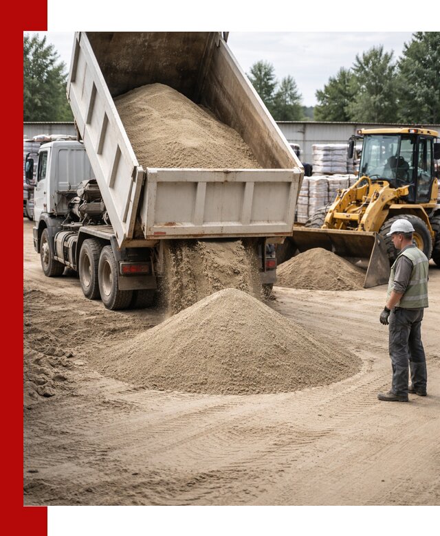 Поставка и доставка песка для бетона в Заволжье