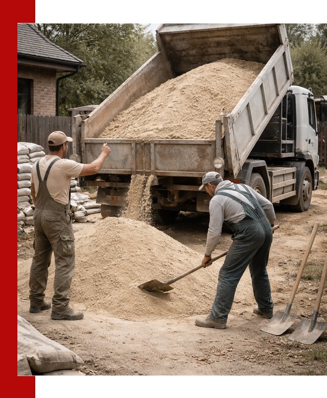 Песок для штукатурки с доставкой в Заволжье качественный и чистый