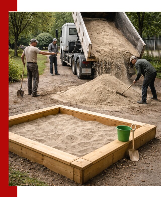 Песок для песочницы с доставкой в Заволжье недорого и чистый