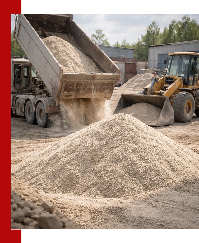 Кварцевый песок с доставкой в Заволжье для строительных работ