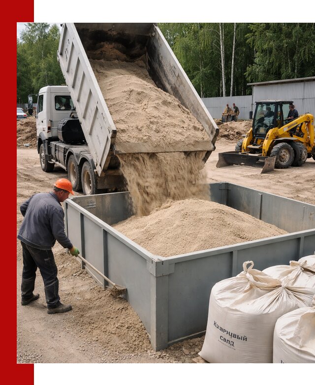 Кварцевый песок для фильтра в Заволжье — доставка и качество