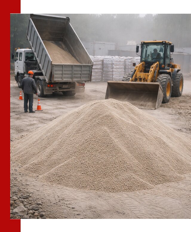 Кварцевый песок фракция 0–8 для стройработ в Заволжье