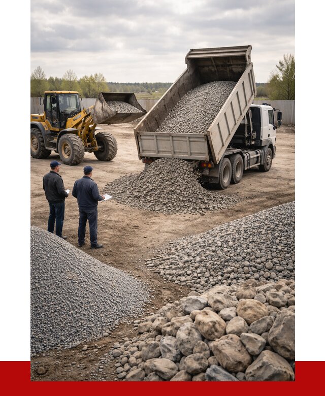 Гравий и камень с доставкой в Заволжье от 4277 р. - ПРОНЕРУДЗвл