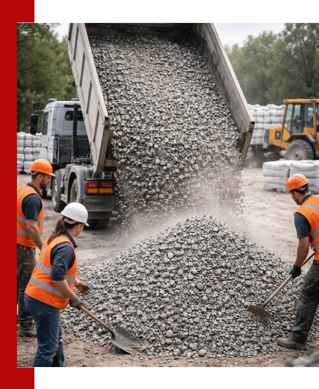Доставка гравия и камня в Заволжье оптом и в розницу