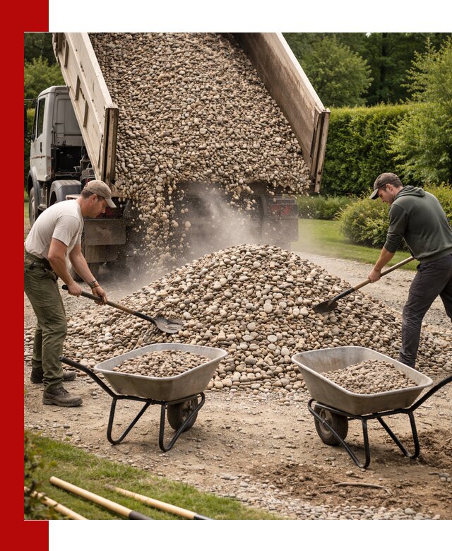 Доставка и продажа декоративной гальки в Заволжье