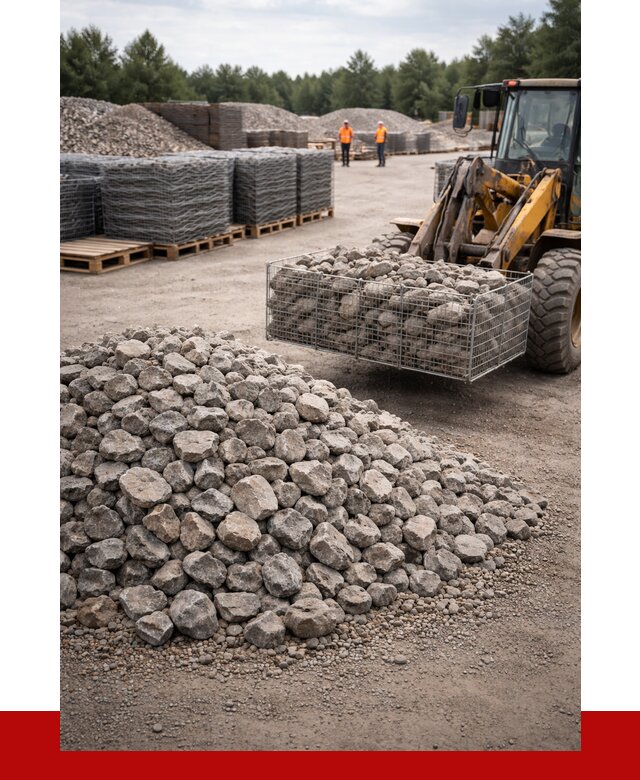 Камень для габионов фракция 70-150 в Заволжье от 4277 р. | ПРОНЕРУДЗвл