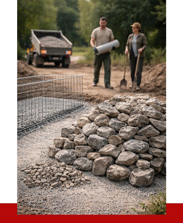 Камень для габионов фракция 100-200 в Заволжье от 4888 р. | ПРОНЕРУДЗвл