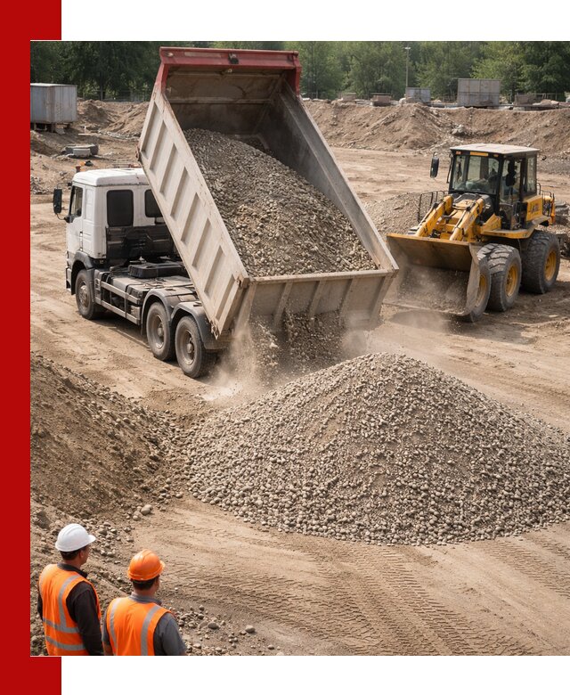 Щебень с песком (ЩГПС С2) с доставкой в Заволжье