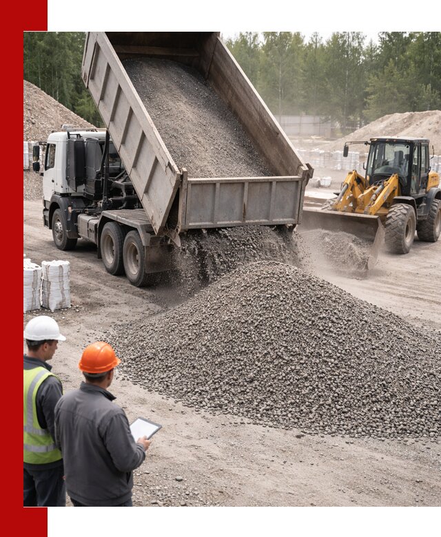 Доставка и продажа гранитного отсева 0-10 в Заволжье