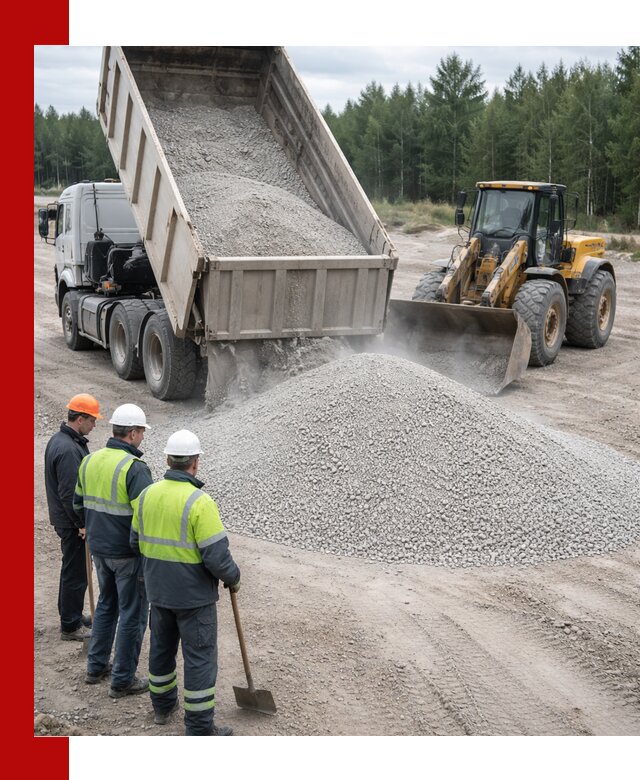 Известняковый отсев 0-5 доставка в Заволжье быстро и выгодно