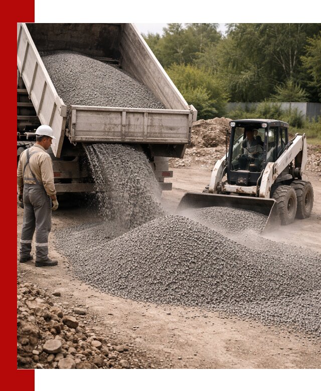 Доставка гравийного отсева 0-5 в Заволжье оптом и в розницу