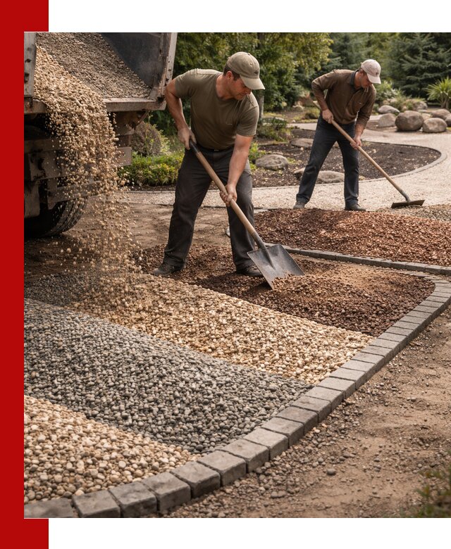 Декоративная крошка для ландшафта в Заволжье — продажа и доставка