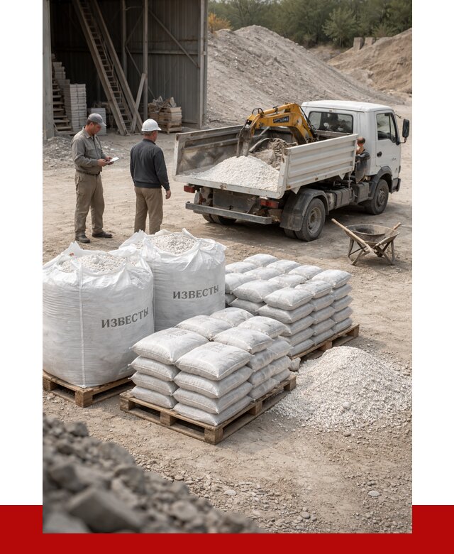 Известь строительная в Заволжье с доставкой от 4277 р. | ПРОНЕРУДЗвл