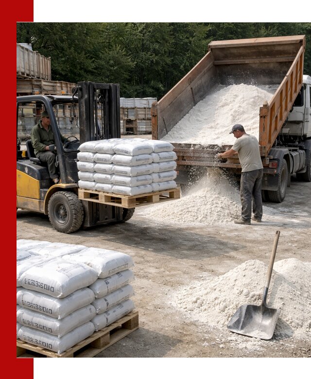 Доставка строительной извести оптом и в розницу в Заволжье