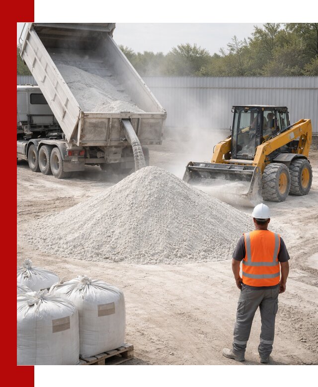 Доставка и продажа известняковой муки в Заволжье