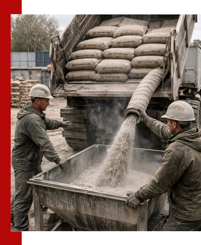 Доставка цемента М400 в Заволжье оптом и в розницу