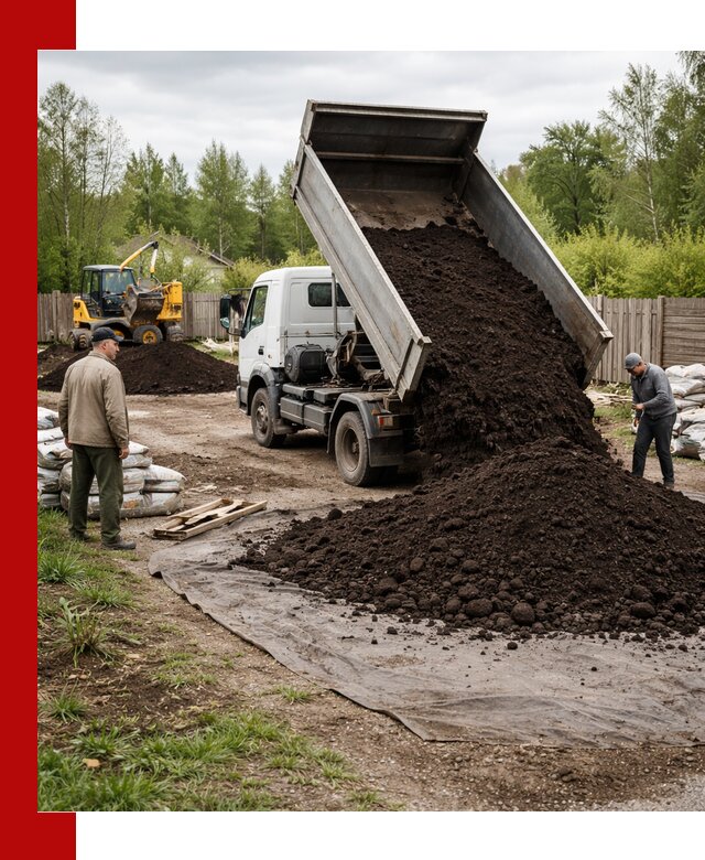 Доставка качественного почвогрунта в Заволжье оптом и в розницу