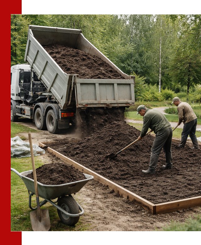 Доставка грунта для озеленения и благоустройства в Заволжье