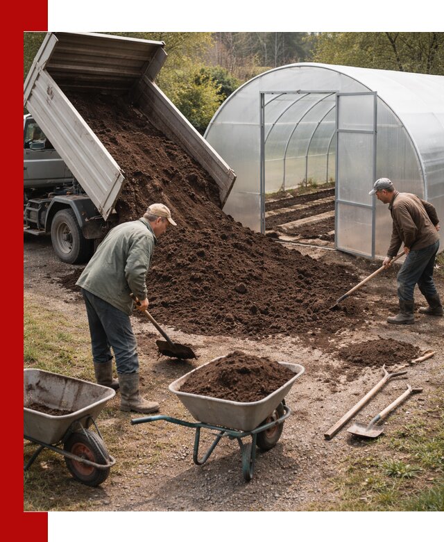 Грунт для теплицы с доставкой в Заволжье — плодородный субстрат под растения