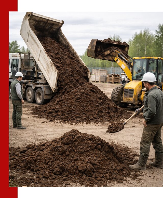 Доставка торфа оптом и в мешках в Заволжье