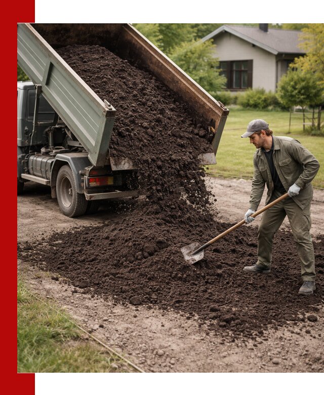 Чернозем для газона с доставкой в Заволжье быстро и качественно