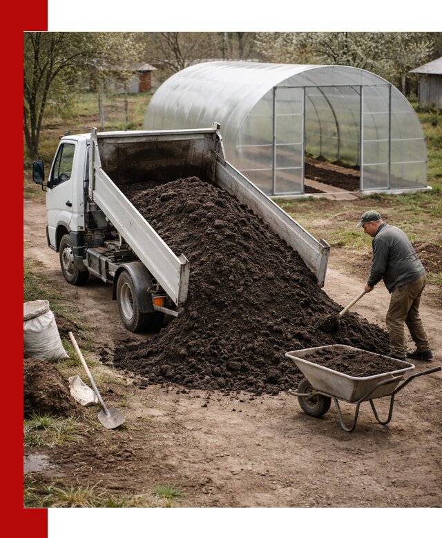 Чернозем для теплицы с доставкой в Заволжье