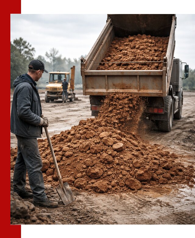 Глина для засыпки в Заволжье с доставкой самосвалами