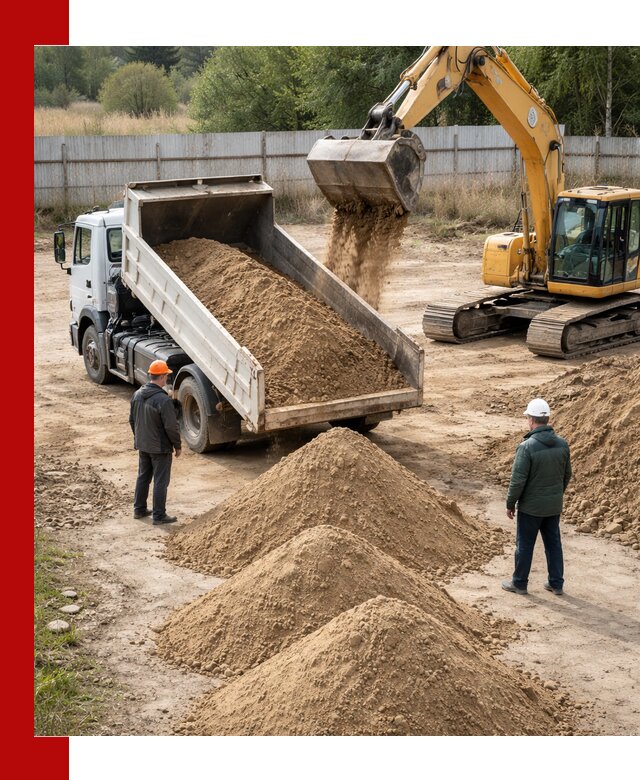 Доставка супеси вагонными и автопартиями в Заволжье